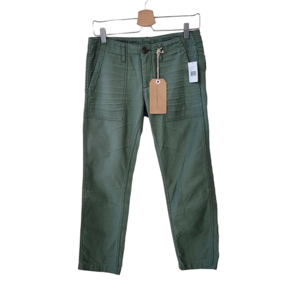 Ag Adriano Goldschmied Olive Green Capris